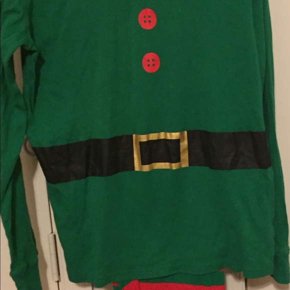 Elf pajamas part of a matching Christmas set - Picture 2 of 5